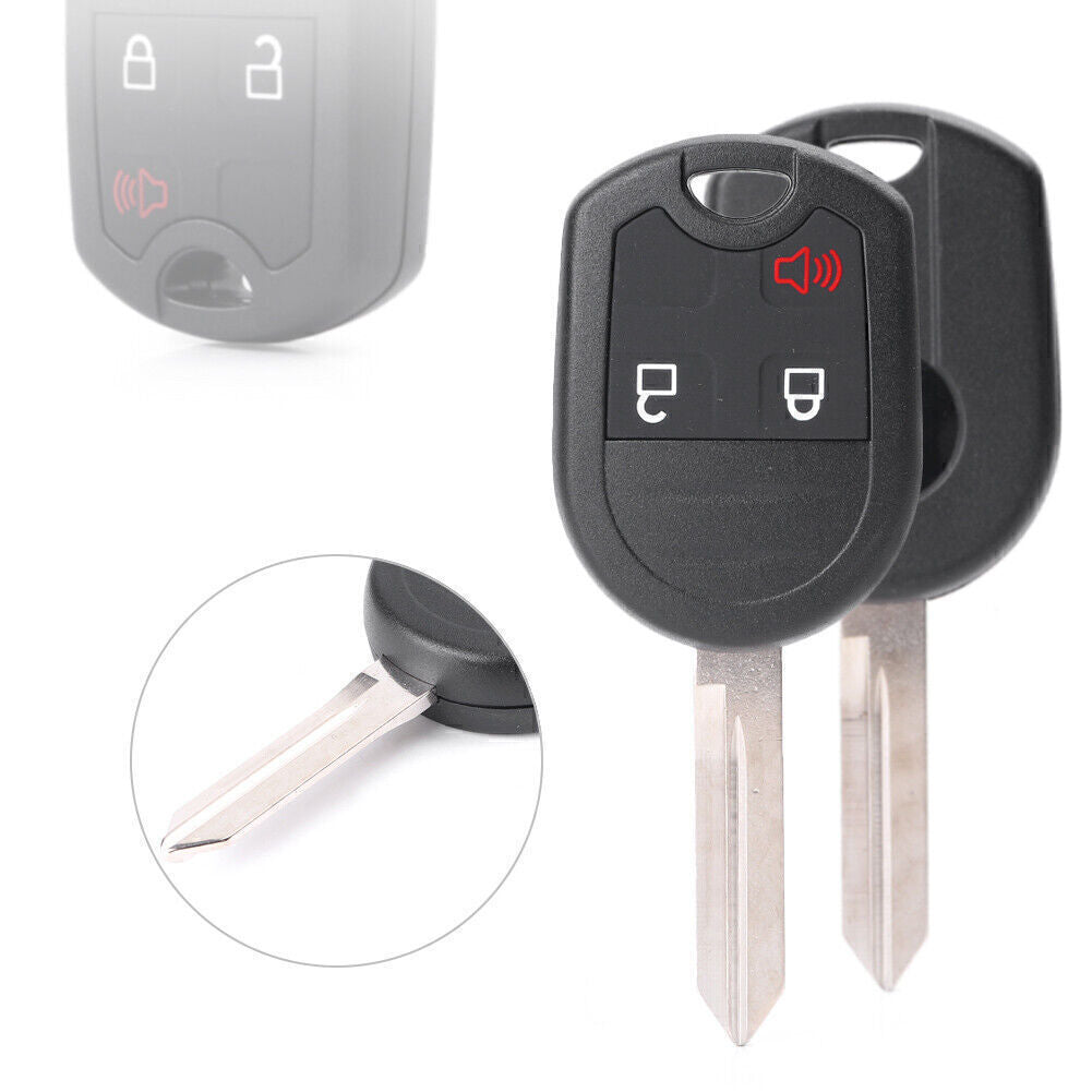 Flip Remote Key Case Fob 3-Button Replacement Fit for Ford for Ford F-150 F-250 F-350