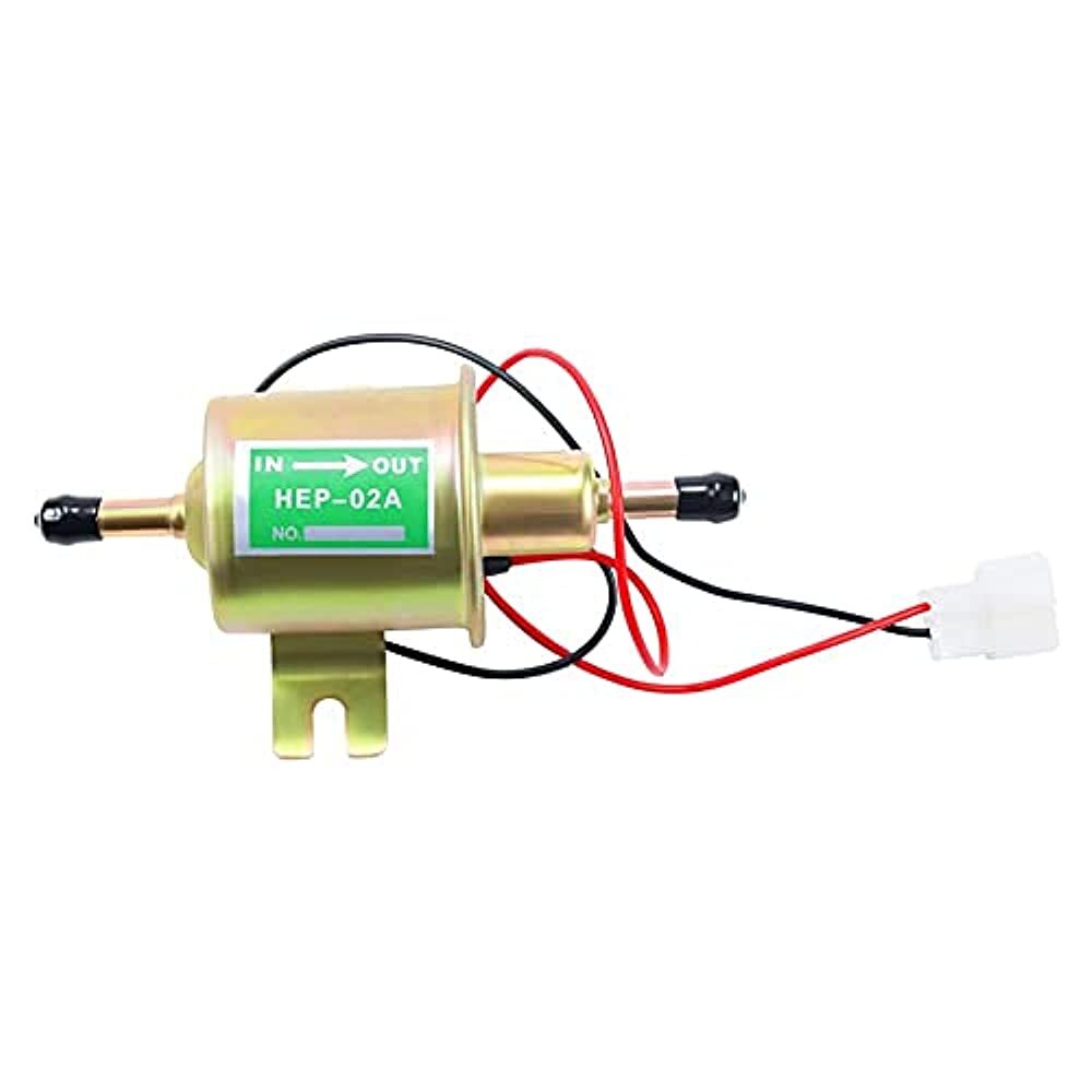 Electric Fuel Pump Low Pressure Heavy Duty Inline 12V Universal Metal Solid
