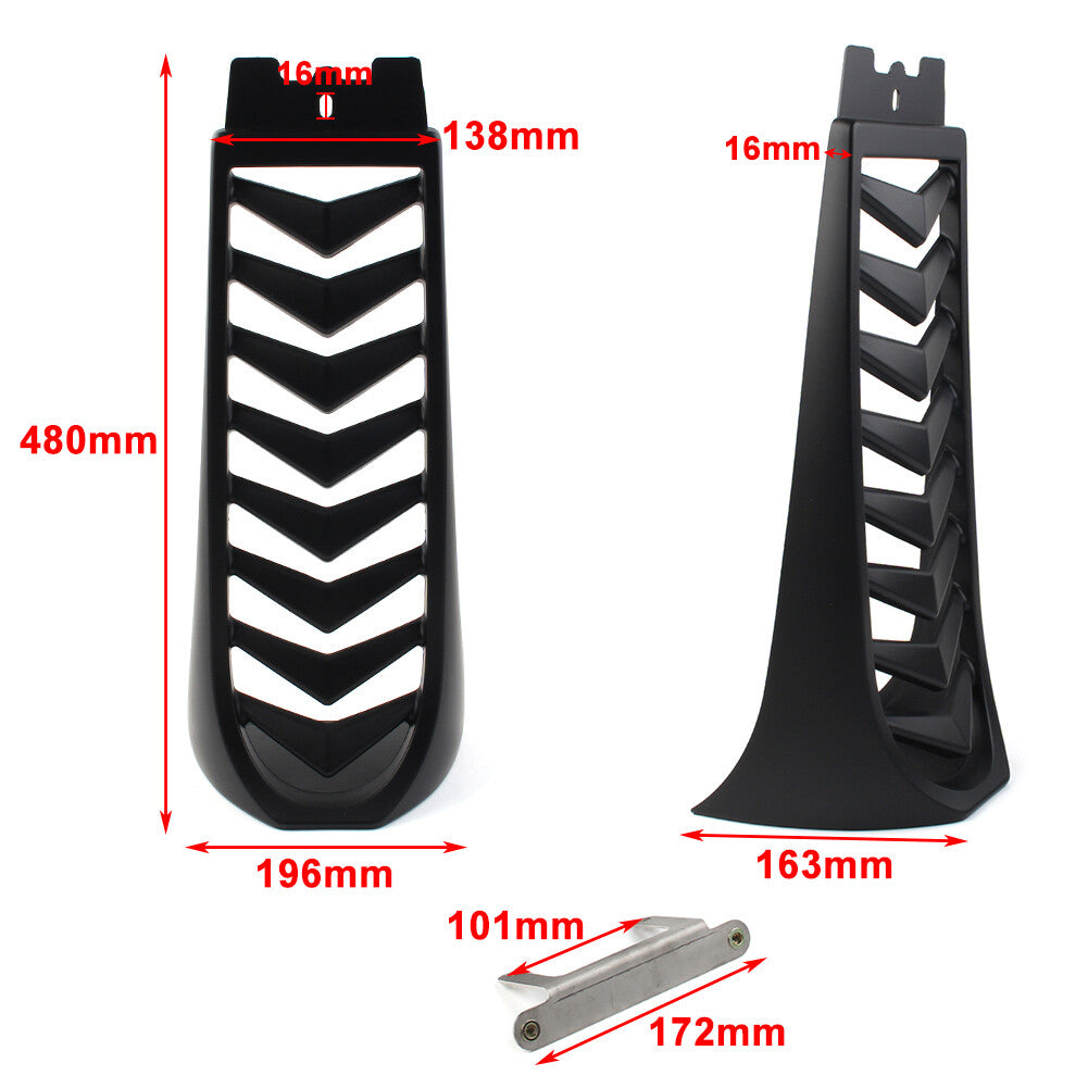 Matte Chin Fairing Spoiler Lower Radiator Cover Fit for Harley Softail Street Bob