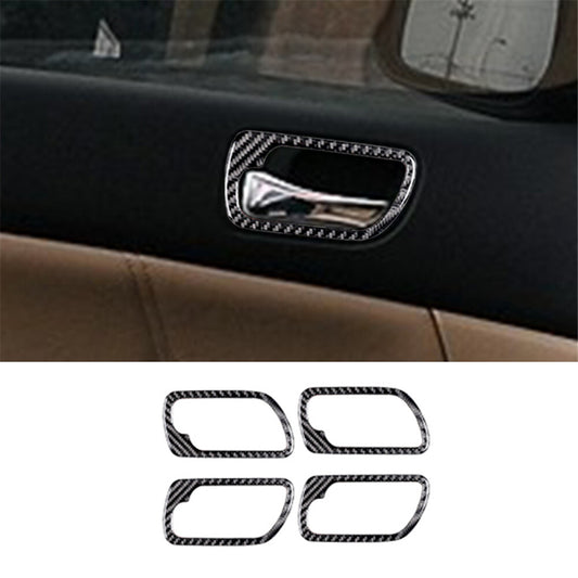 4Pcs Carbon Fiber Door's Handle Trim Cover for Honda Accord Sedan 2003-2007