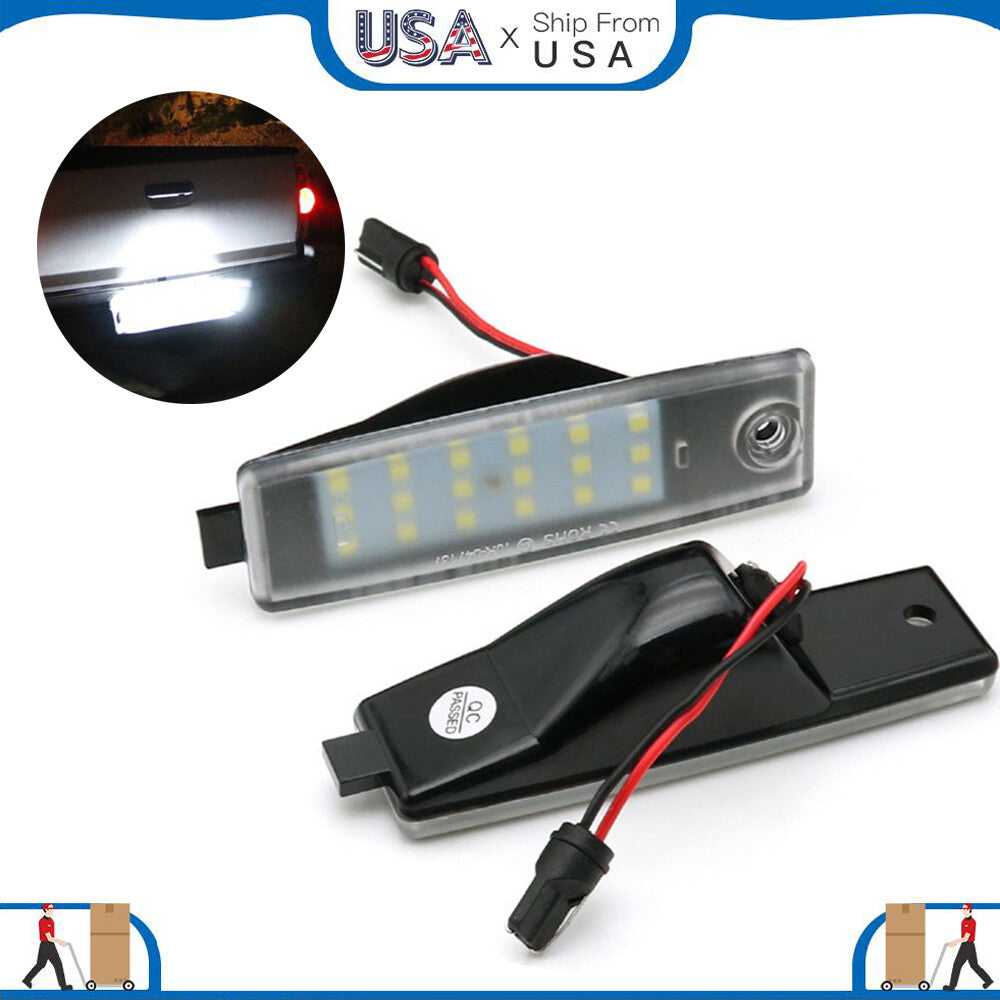 2Pcs Rear LED Number License Plate Light Lamp White Bulbs for TOYOTA for LEXUS for SCION