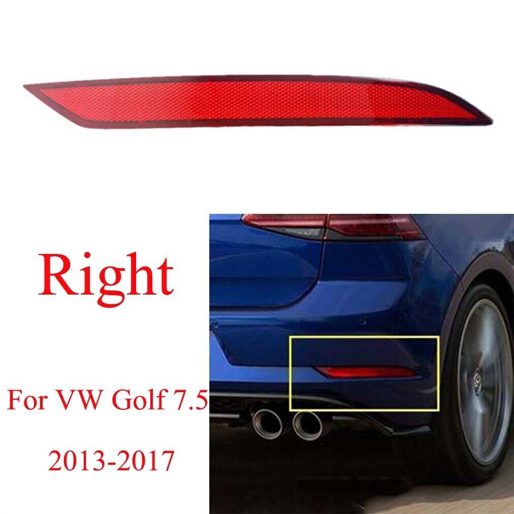 for VW for Golf 7.5 MK7.5 2013-17 Right Side Rear Bumper Reflector Light Brake Lamp