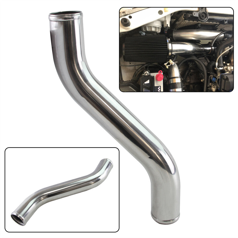 2.25 57mm Z / S Shape Aluminum Intercooler Intake Pipe Piping Tube Hose Silver