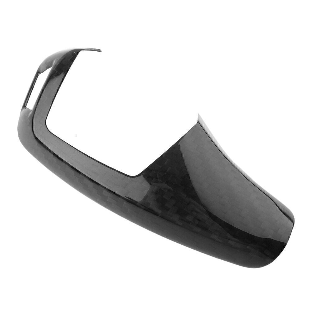 for BMW 1 2 3 4 5 Series F20 F30 Black Carbon Fiber Trim Gear Shift Knob Cover
