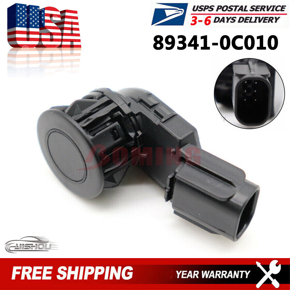 1P 893410C010 Bumper Parking Sensor for Toyota Tacoma 2015-2022 Tundra 2014-2021