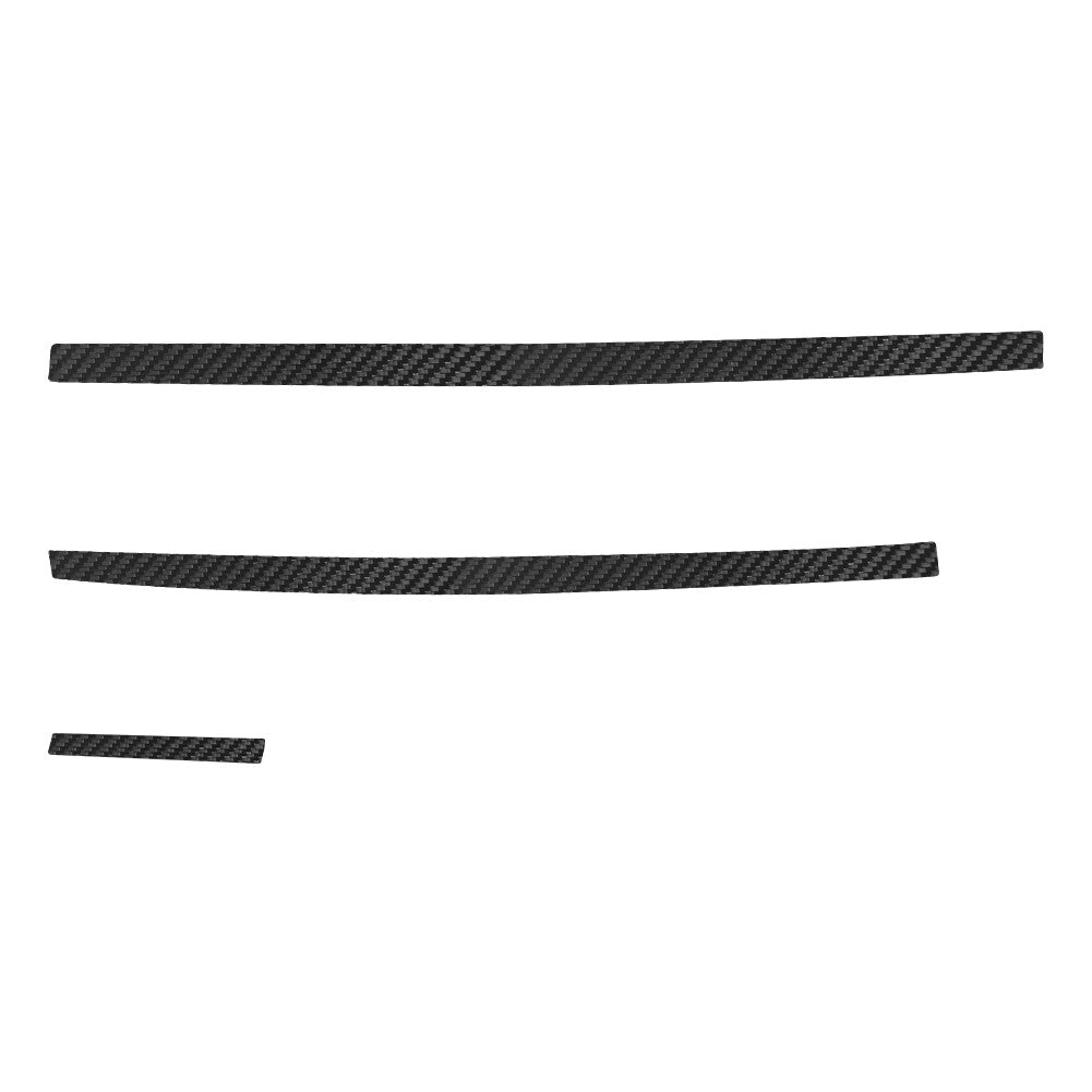 3Pcs Carbon Fiber Dashboard Strips Cover Trim for Toyota Hilux 2015-2021