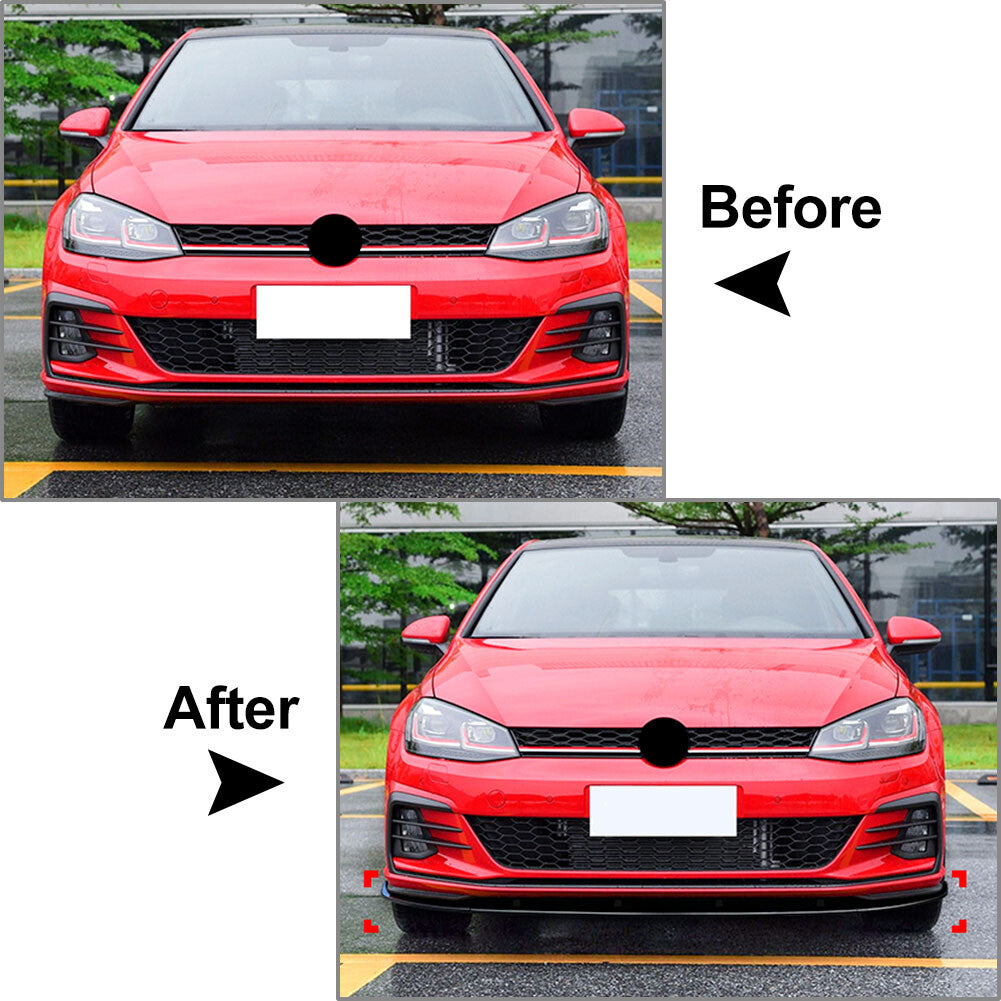 for VW for Golf MK7.5 R Rline 2017-2019 2018 Front Bumper Spoiler Splitter Lip