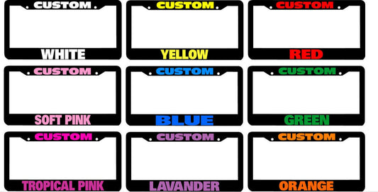 1 piece car license plate frame cover front cover rear boot 1 custom color for Ram