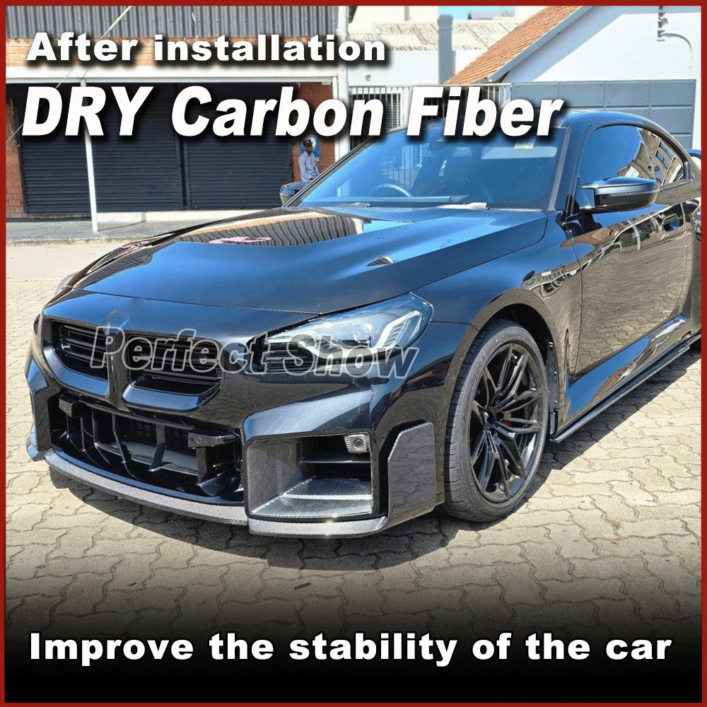 for BMW M2 G87 Coupe 2022-24 Dry Carbon Front Air Vent Intake Duct Inserts Cover