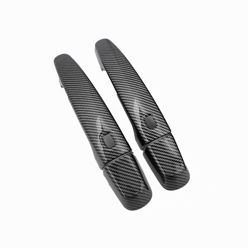 For 16-23 for Chevrolet Camaro for Smart Side Door Handle Glossy Carbon Fiber Cover Trim