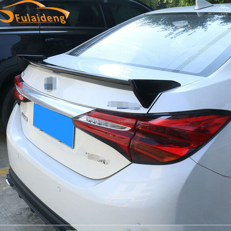 for Toyota for Corolla 2014-2018 Glossy black Rear Trunk Spoiler Splitters Wing Lip