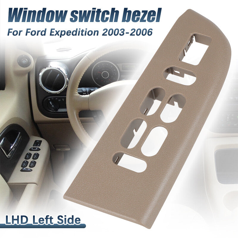 Front Driver Left Door Panel Window Switch Bezel For 2003-2006 for Ford Expedition