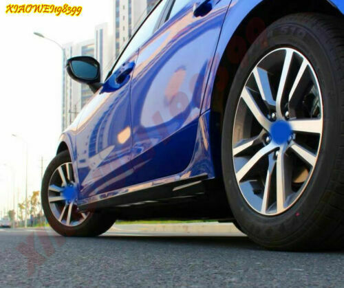 for Honda for Civic 2022-2023 ABS Black+Blue Side Skirt Bodykit Spoiler Lip Cover 2P