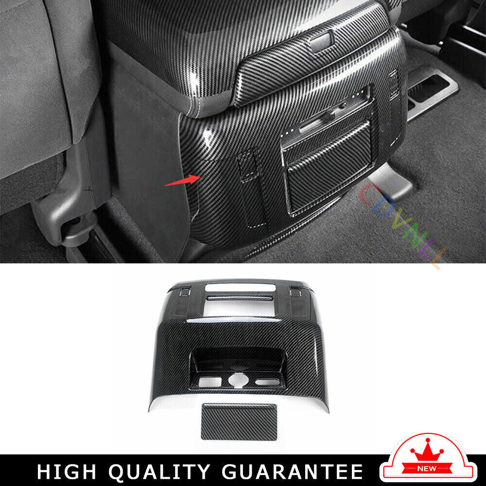 Rear Air Outlet Vent Frame Trim Fit for Nissan Armada Y6 2017-2020 Carbon Fiber