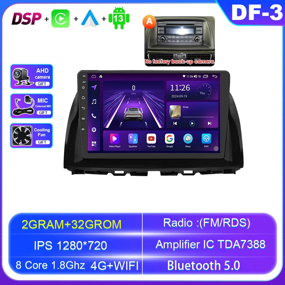 Car Multimedia for Mazda CX5 CX-5 2012-2015 Auto Radio GPS Video Player Screen