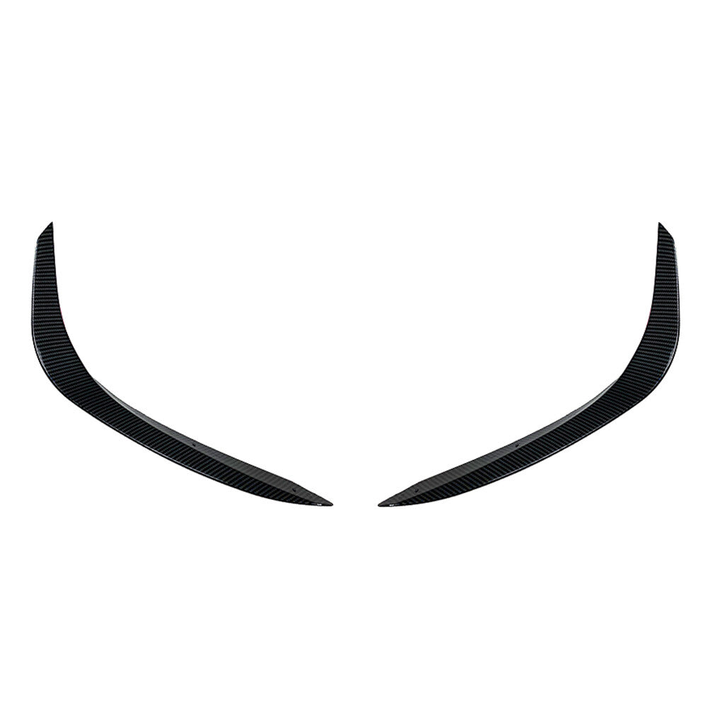 2x Front Bumper Under Lip Splitter Spoiler Fit for Mercedes-Benz C-Class W206 Carbon