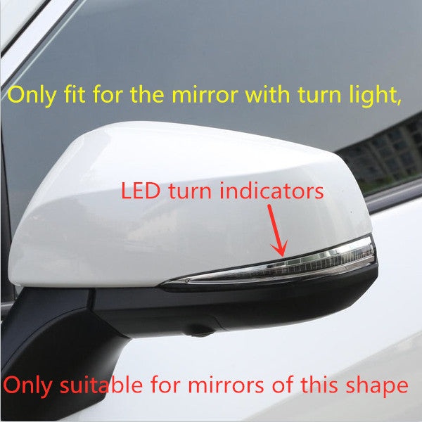 Carbon fiber rearview mirror cover trim suitable for Toyota Tacoma 2016 - 2023