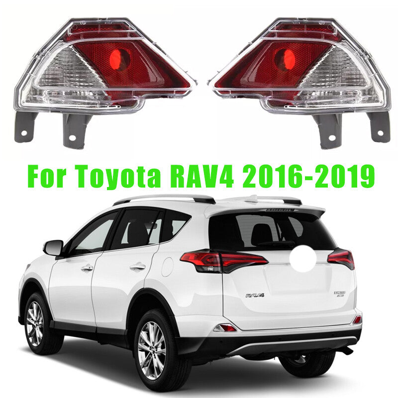 For 2016 2017 2018 for Toyota RAV4 Rear Bumper Reflector Light Stop Lamp LH RH 2Side