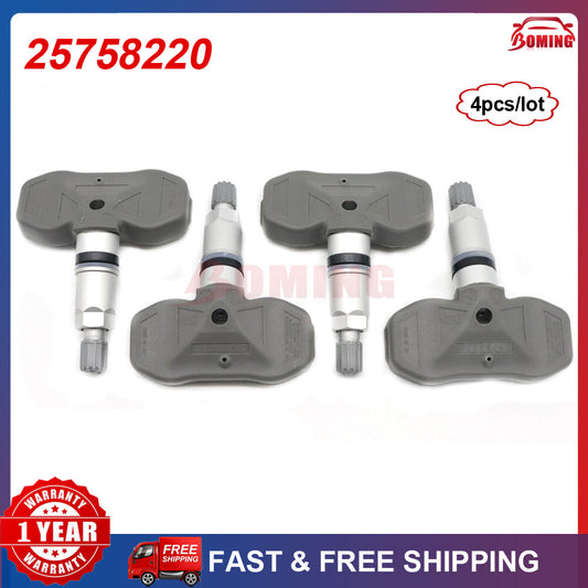 4x New Tire Pressure Sensor TPMS 25758220 315MHz for Corvette C5 C6 7.0L 05-09