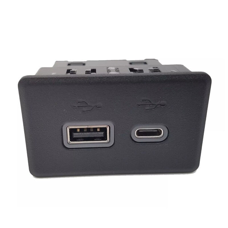 Receiver for Universal USB and USB-C Ports, Black, 13529873, 19-2022, JMC for Chevrolet for Cadillac