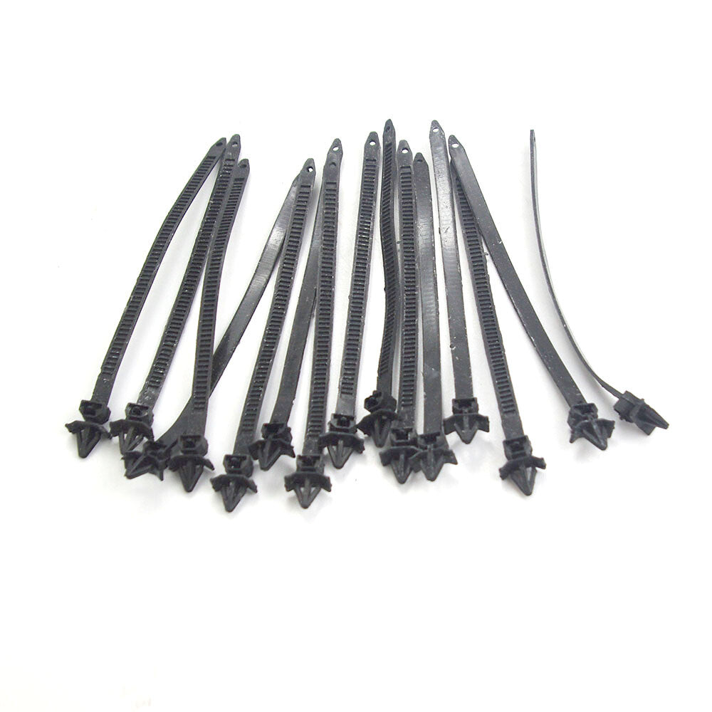 40Pcs Ties Releasable Nylon Cable Strap Push Mount Wire 7mm Hole for Mazda for Honda