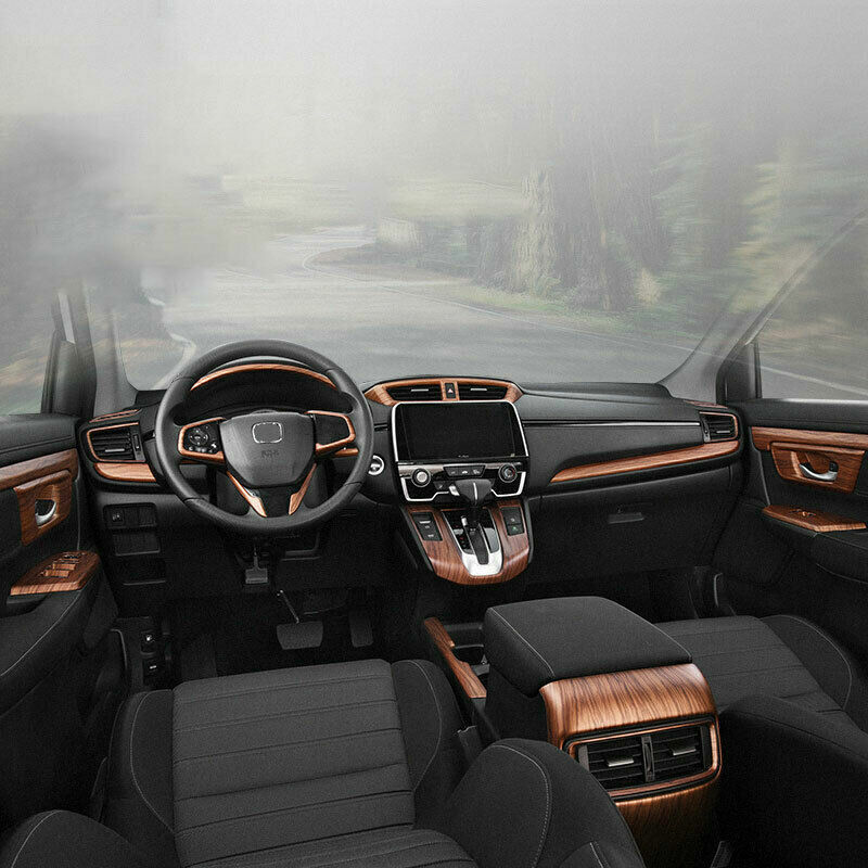 Middle Air Outlet Vent Cover Trim for Honda CRV CR-V 2017-2022 Matte Peach Wood