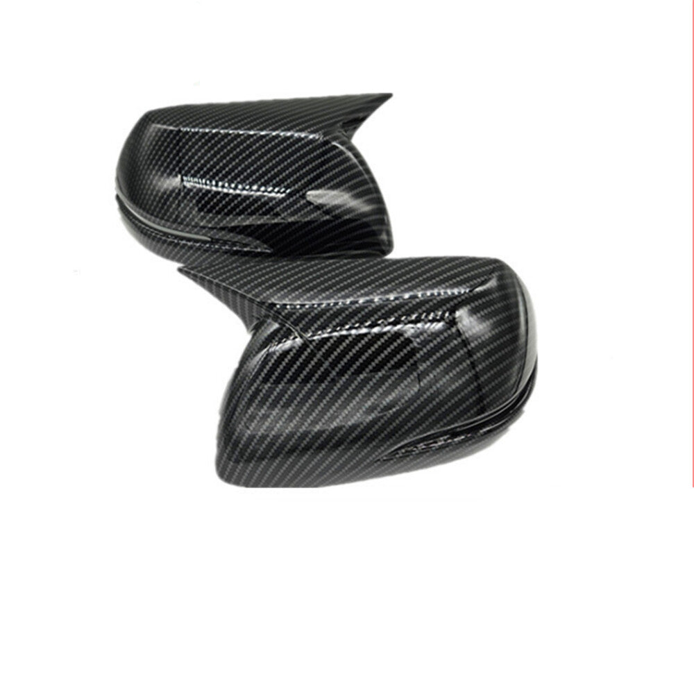 Pair Side Wing Mirror Cover Cap Carbon Fiber Color for Honda for Civic 9th 2012-2015