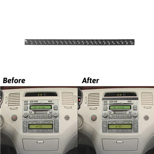 Carbon Fiber Interior Above Radio Console Cover Trim for Hyundai Azera 2006-2011