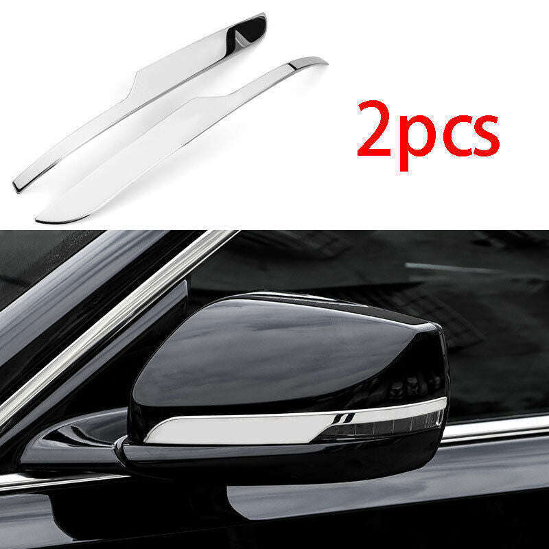 For 2020-2024 for Cadillac CT4 Chrome Steel Exterior Rear View Mirror Strip Trim 2P