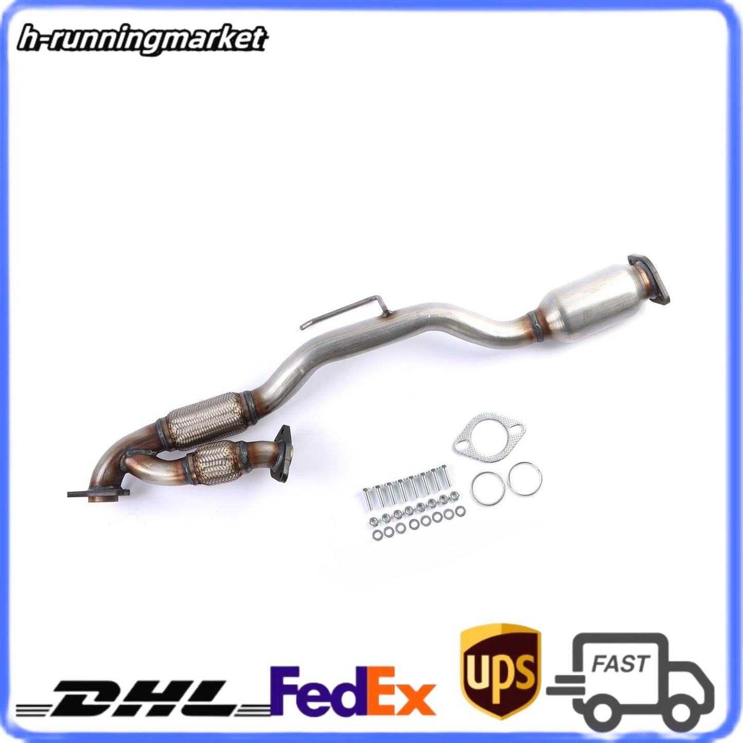 Rear Catalytic Converter for 2009-2014 for Nissan Murano 3.5L V6 With Flex Y Pipe