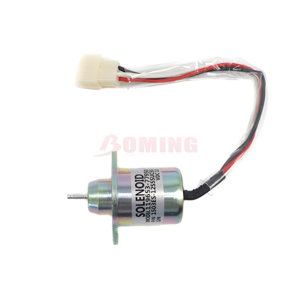 FUEL SHUTDOWN SHUT OFF SOLENOID FOR YANMAR TRACTOR 119653-77950 NEW