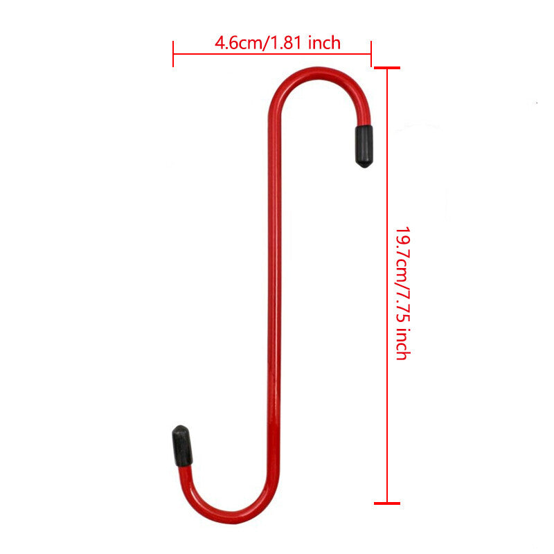 2Pcs Red Brake Caliper Hanger Hooks Steel Powder Coated (2 Piece Set)