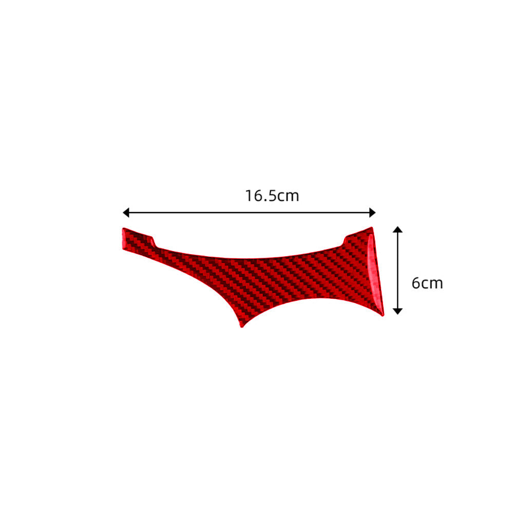 Red Carbon Fiber Lower Part Gear Shift Trim for BMW X3 2004-2010