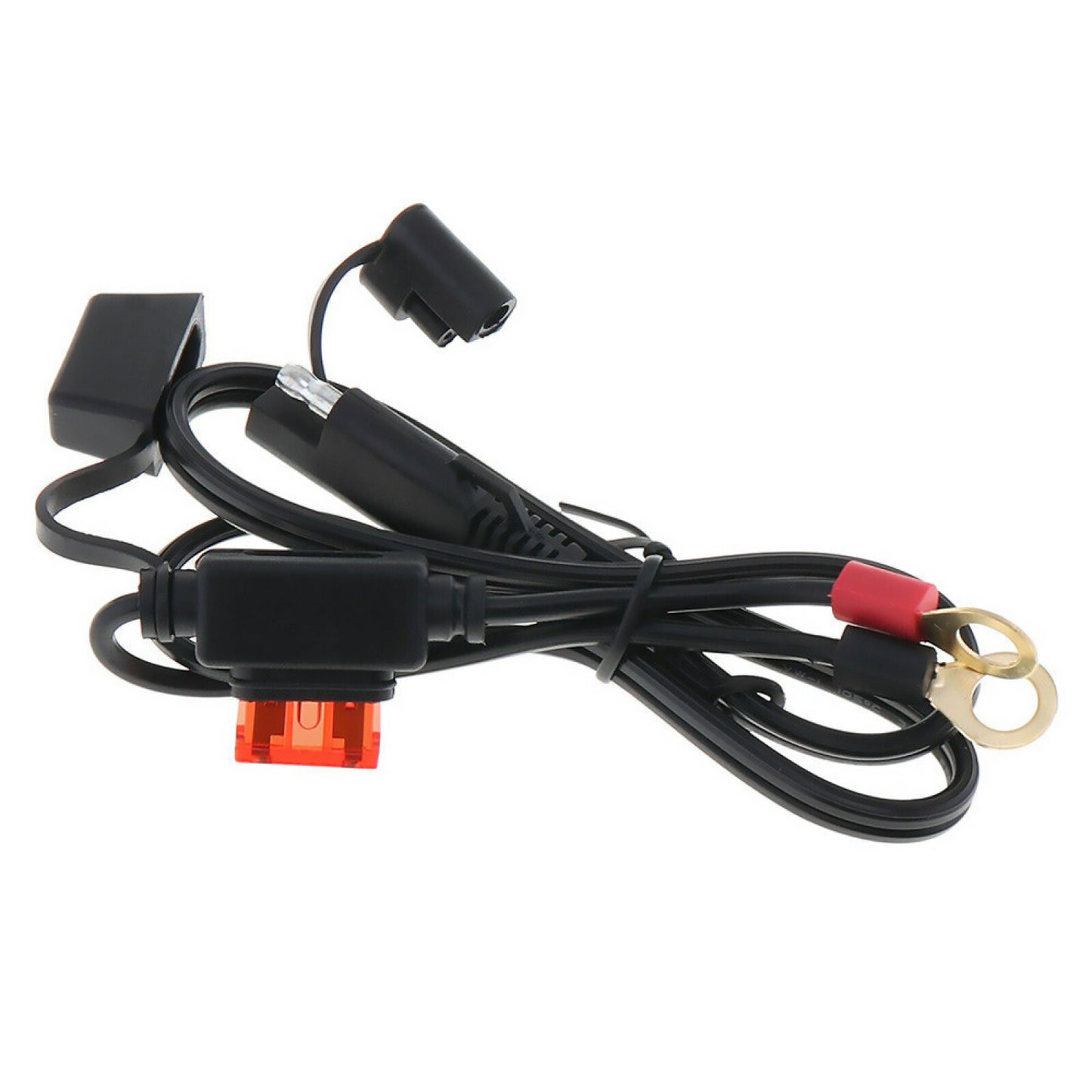 0.6M 12-24V Motorbike Connection Line Charger Line Solar Battery Cable Adapter
