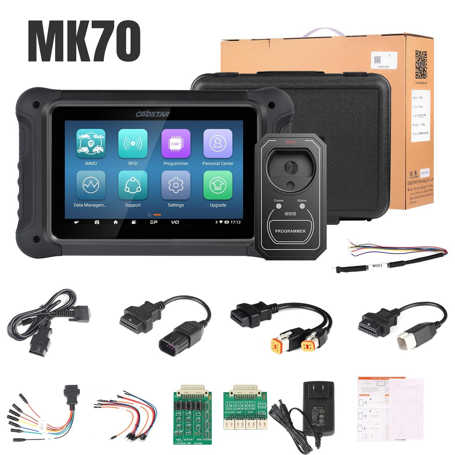 OBDSTAR MK70 Motorcycle Key Progarmmer Odo/meter Calibration by Bench OBD for DUCATI