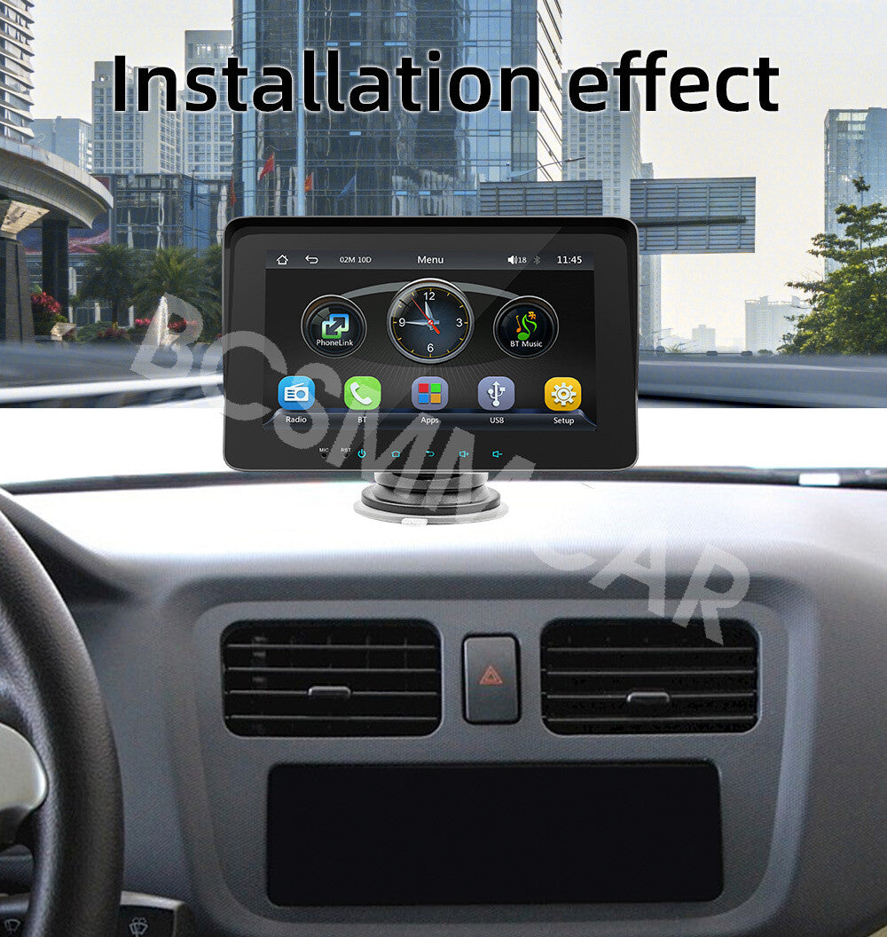 Touch Screen Car Stereo Radio Player In-Dash For Apple CarPlay Android Auto