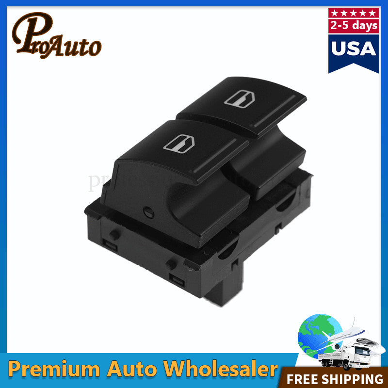 1K3959857 Power Window Switch Front Left for VW for Golf GTI EOS R32 Rabbit 2 Door