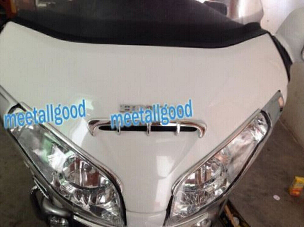 for Honda GL1800 2001-2008 2009 2010 2011 Chrome Goldwing Fairing Eyebrows Trim
