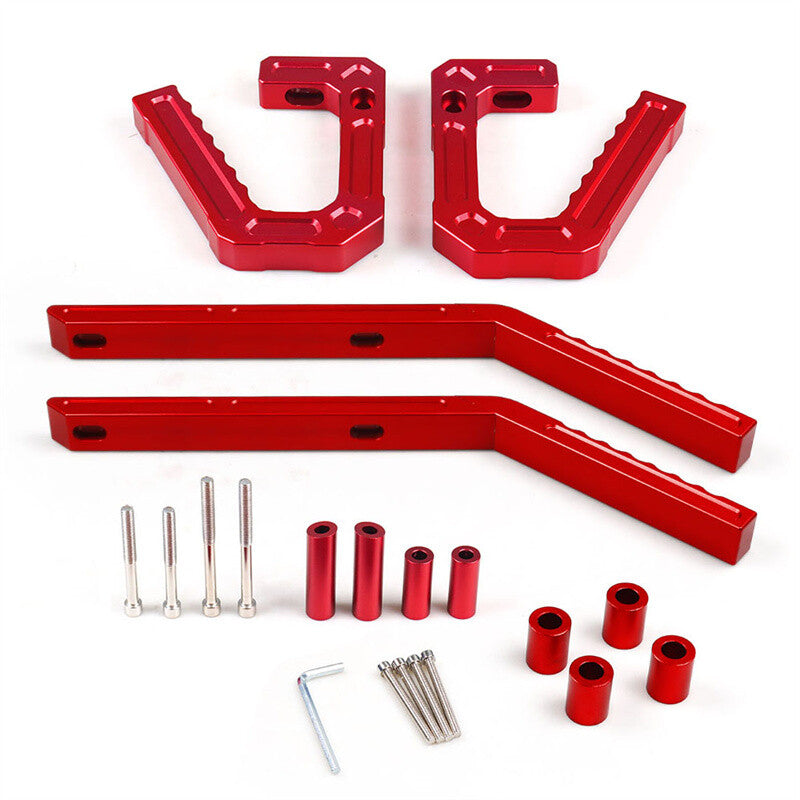 Red rear + front roof grab handle kit for 2007-18 for Jeep for Wrangler JK
