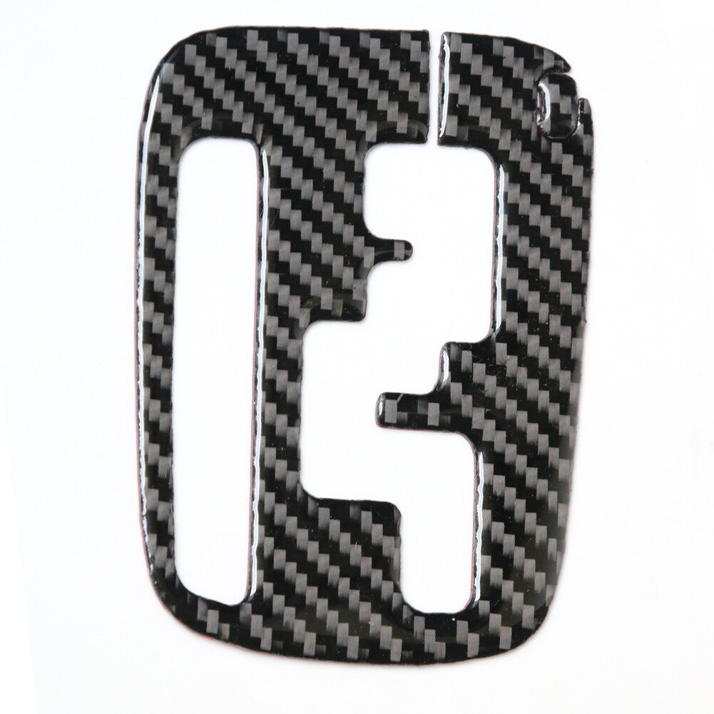 2Pcs Carbon Fiber Gear Shift Panel Trim Cover Fit for Subaru Forester 2005-2008