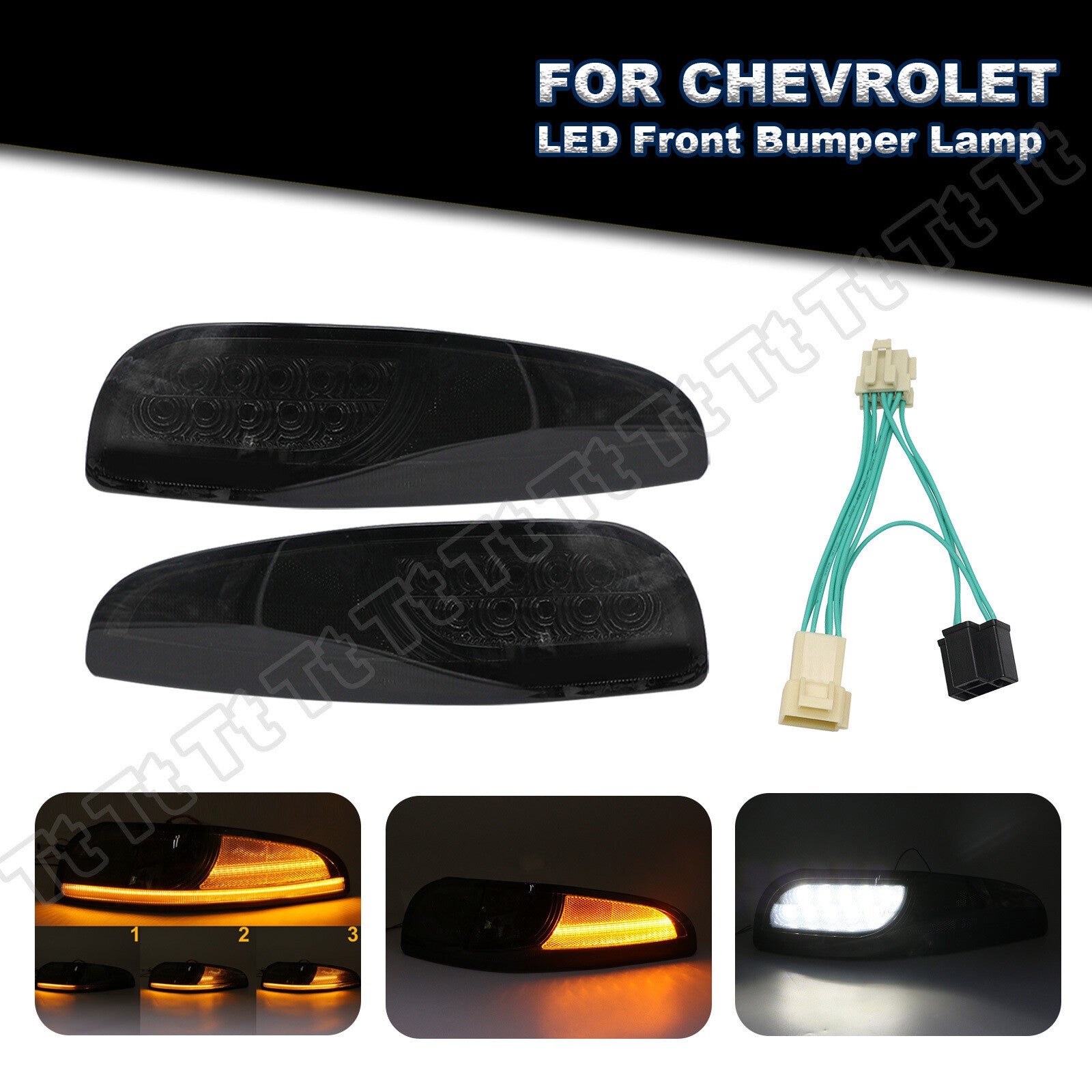 Wiring harness for 97-04 for Chevrolet for Corvette C5 sequential LED turn signals and over-the-lights