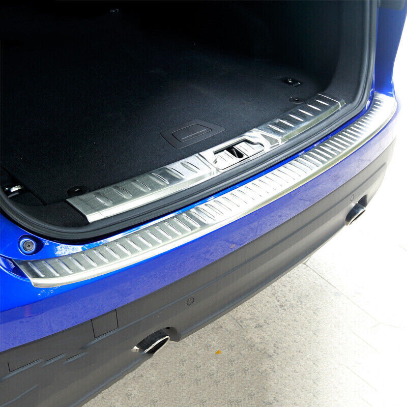 Rear Bumper Guard Tail Trunk Sill Plate Cover Trim for Jaguar F-PACE 2016-2021