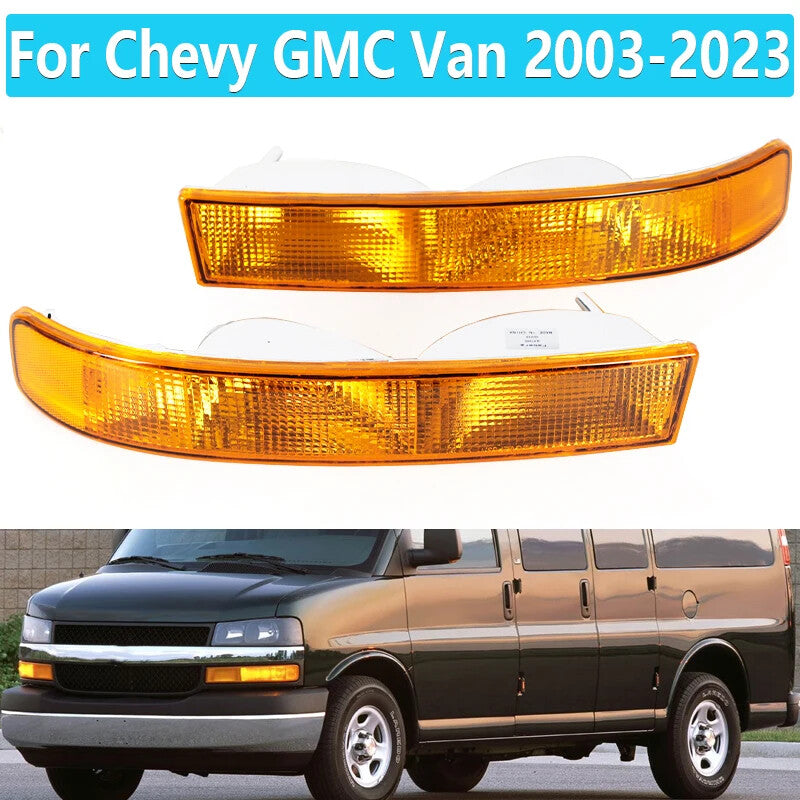 1Pair Turn Signal Side Marker Directional Light Lamp for Chevy for GMC Van 2003-2023