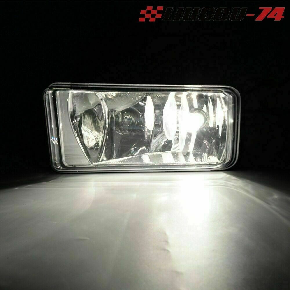 Bumper driving fog lights suitable for Chevrolet Silverado Tahoe Suburban transparent lens 07-13
