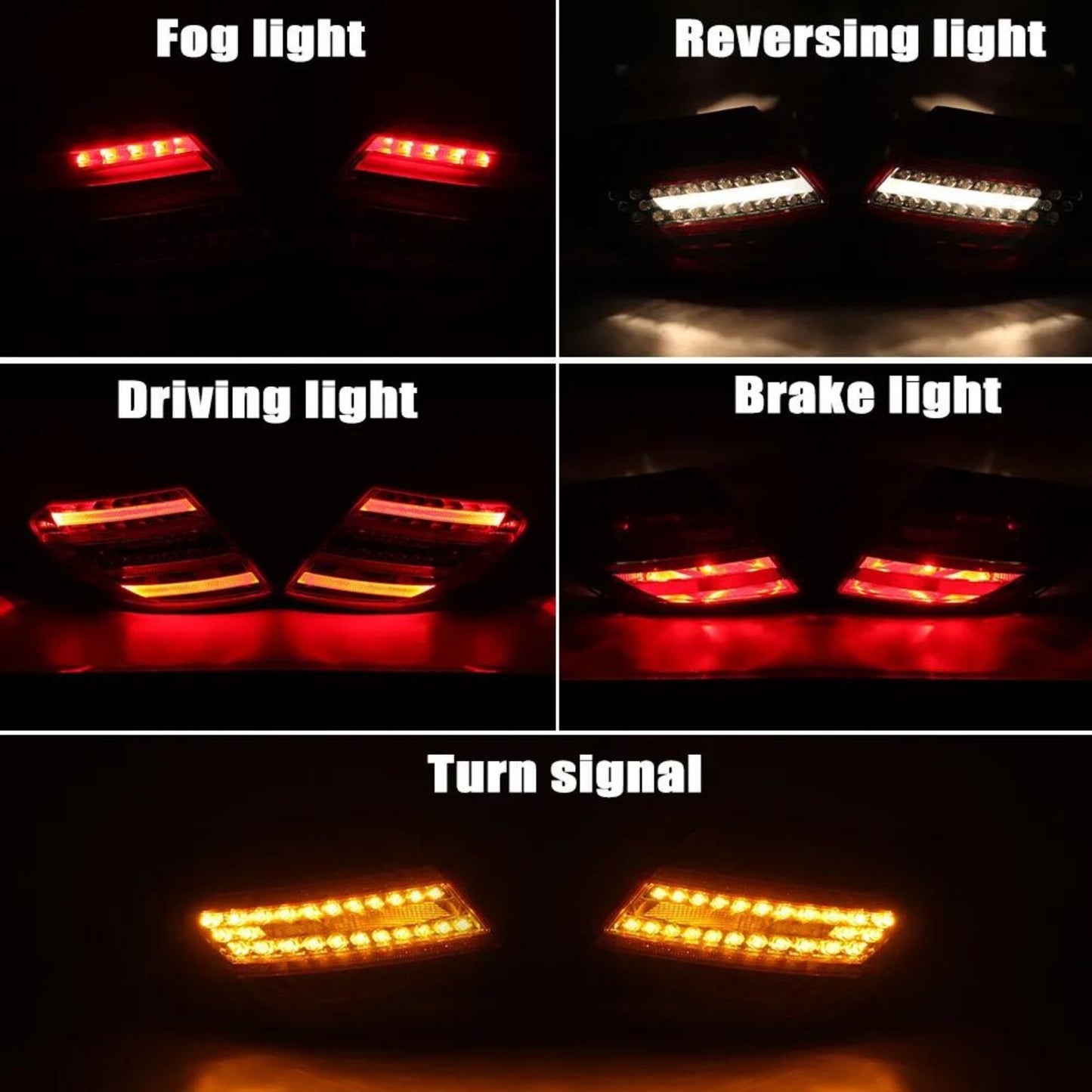 Right Rear Brake Lamp Tail Light For 11-2014 for Mercedes Benz W204 C250 C300 C350