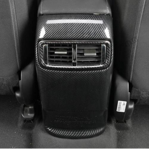 for Honda CRV CR-V 2017-2021 Carbon Fiber Style Rear Row Air Outlets Vent Trim