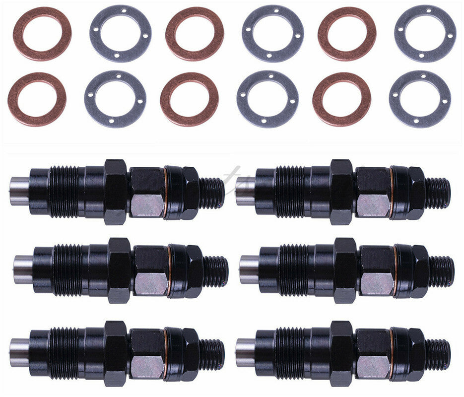 6 PCS Diesel Fuel Injector Set Fit for Nissan Patrol GU Y61 TD42 TD42T