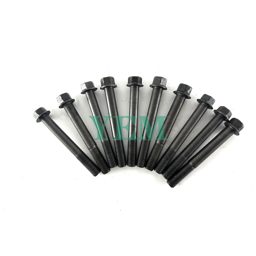 1 Set Engine Head Bolt 10pcs For Yanmar 2TNE66 Engine 2TNE66 Cylinder Head Bolt