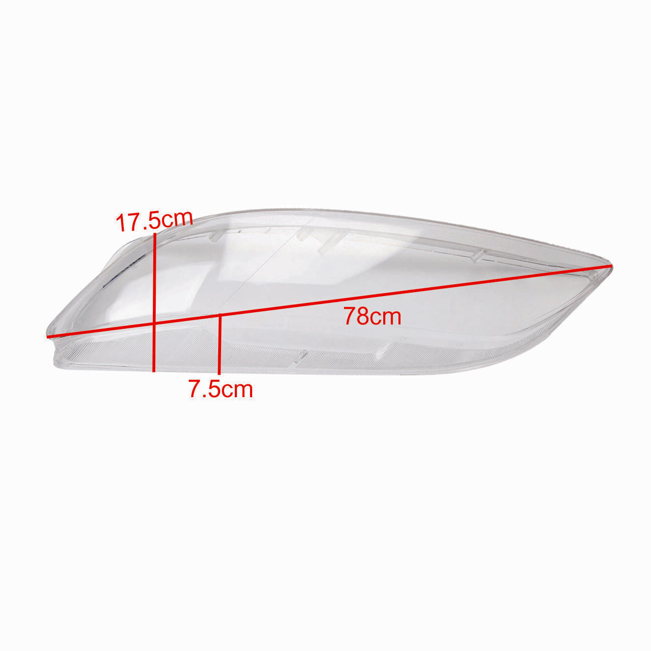 The front left and right headlight lens covers are clearly visible and suitable for 2003-2008 for Mazda 6 models.