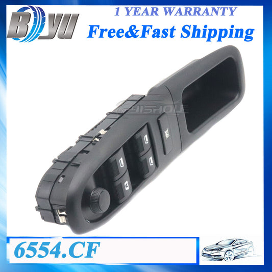 6554.CF Front Driver Side Electric Window Control Switch 6554CF for PEUGEOT 406